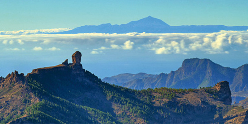 Roque Nublo y Teide